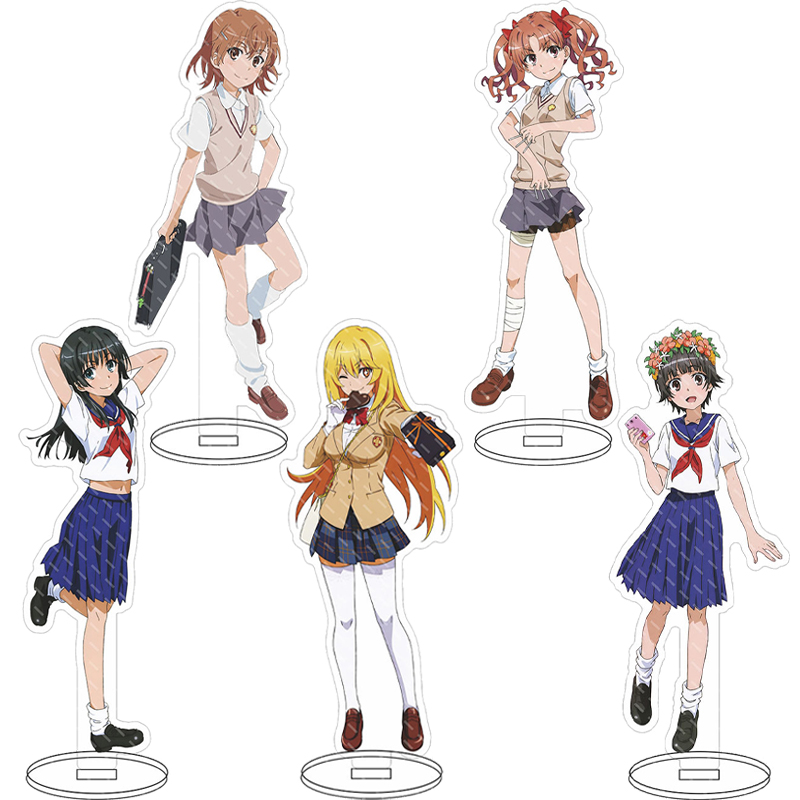 16CM Anime Figure A Certain Sc - đánh giá và giá Figma Stand Set