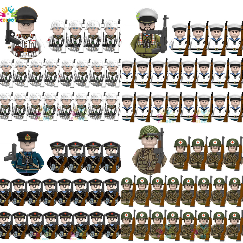 Kids Toys 21pcs/lot WW2 N001-N - đánh giá và giá Lego Minifigure Holder