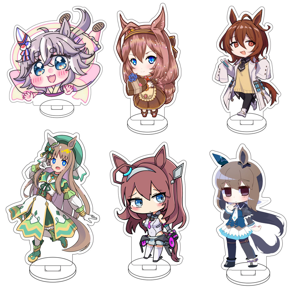 10CM Anime Uma Musume: Pretty  - đánh giá và giá Figma Stand Set