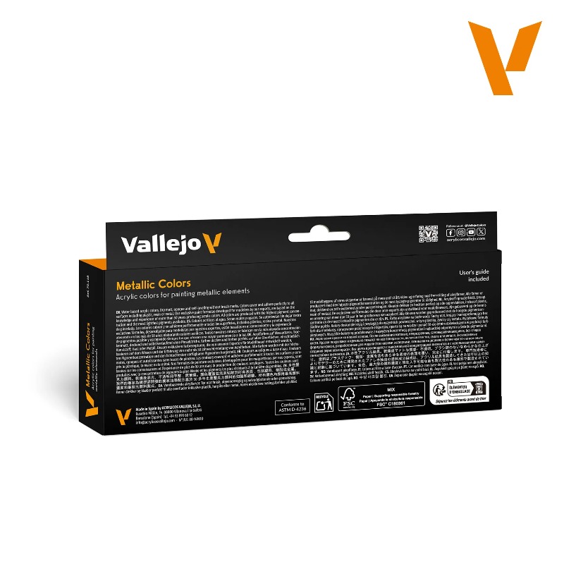 Vallejo 70118 Metallic Color E - đánh giá và giá Tamiya Model Paint Set