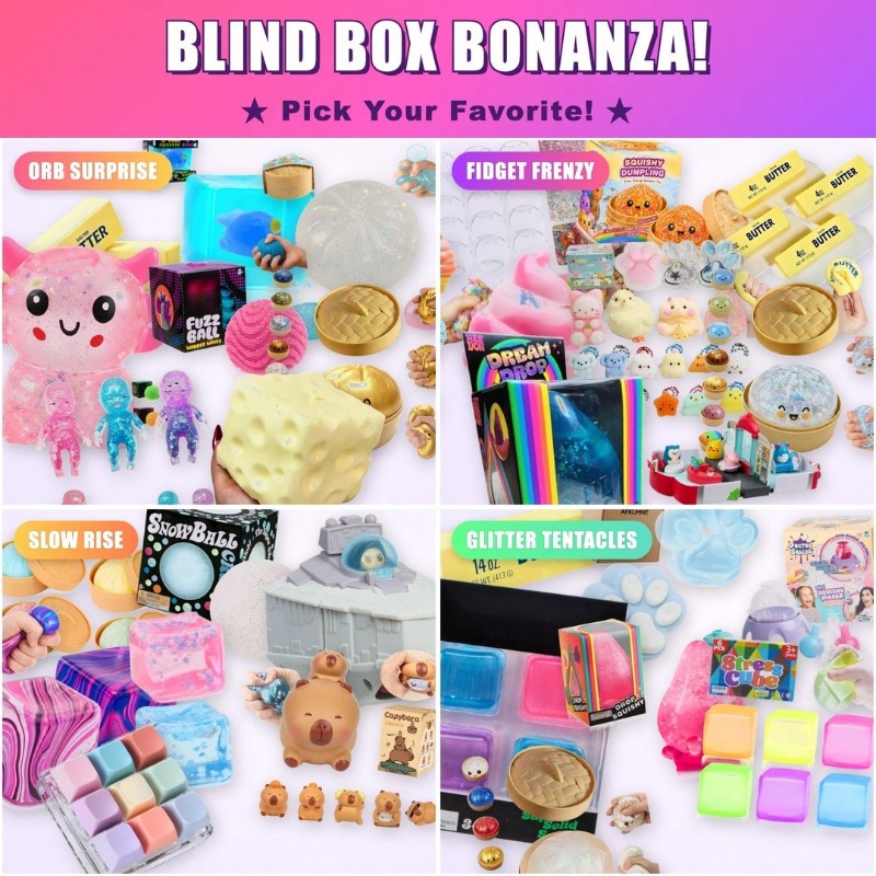 Squish Time Nee Doh Mystery Bl - đánh giá và giá Mystery Box Blind Bag